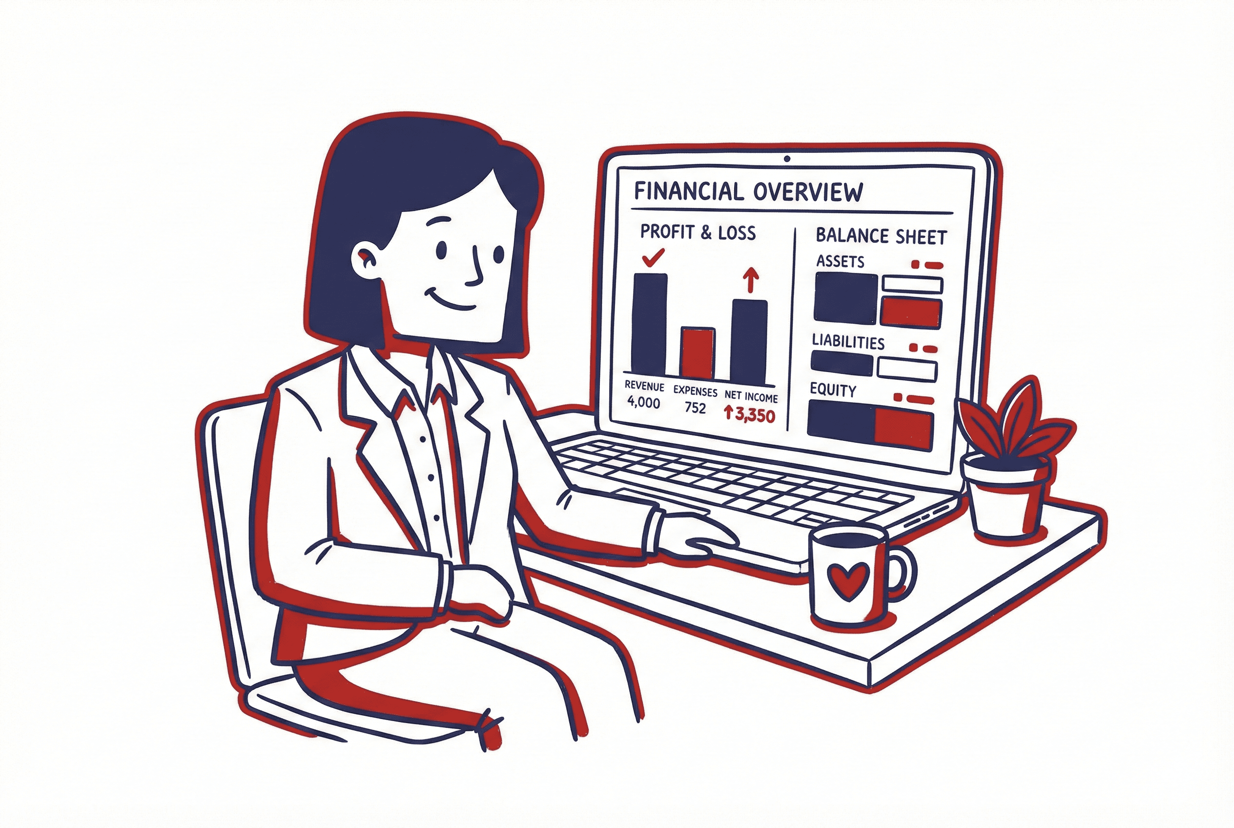 Business owner happy with tax services